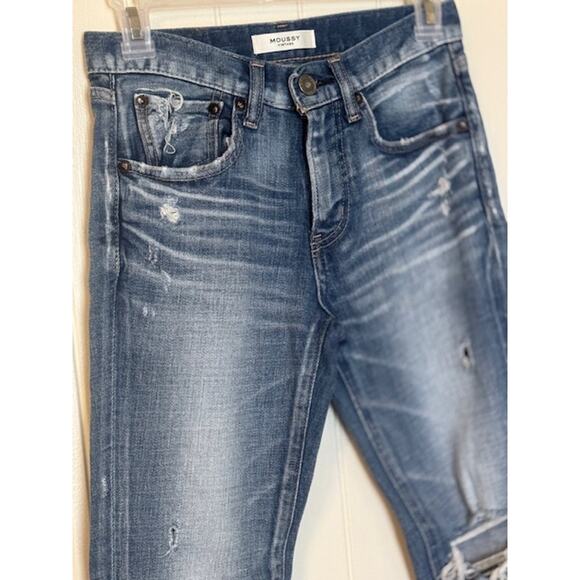 MOUSSY VINTAGE Lenwood Mid-Rise Jeans 24 - Picture 6 of 10